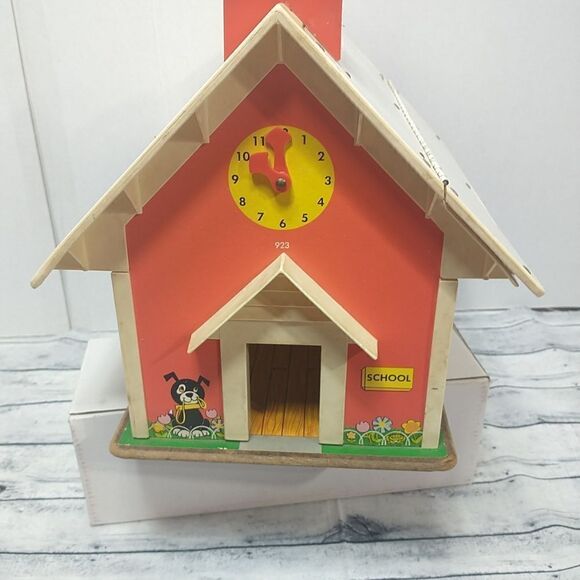 Vintage 1971 Fisher Price Little People Play Family School House #923 - Picture 5 of 12